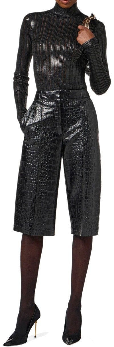 Elisabetta Franchi ELISABETTA FRANCHI TURTLENECK TOP Zwart