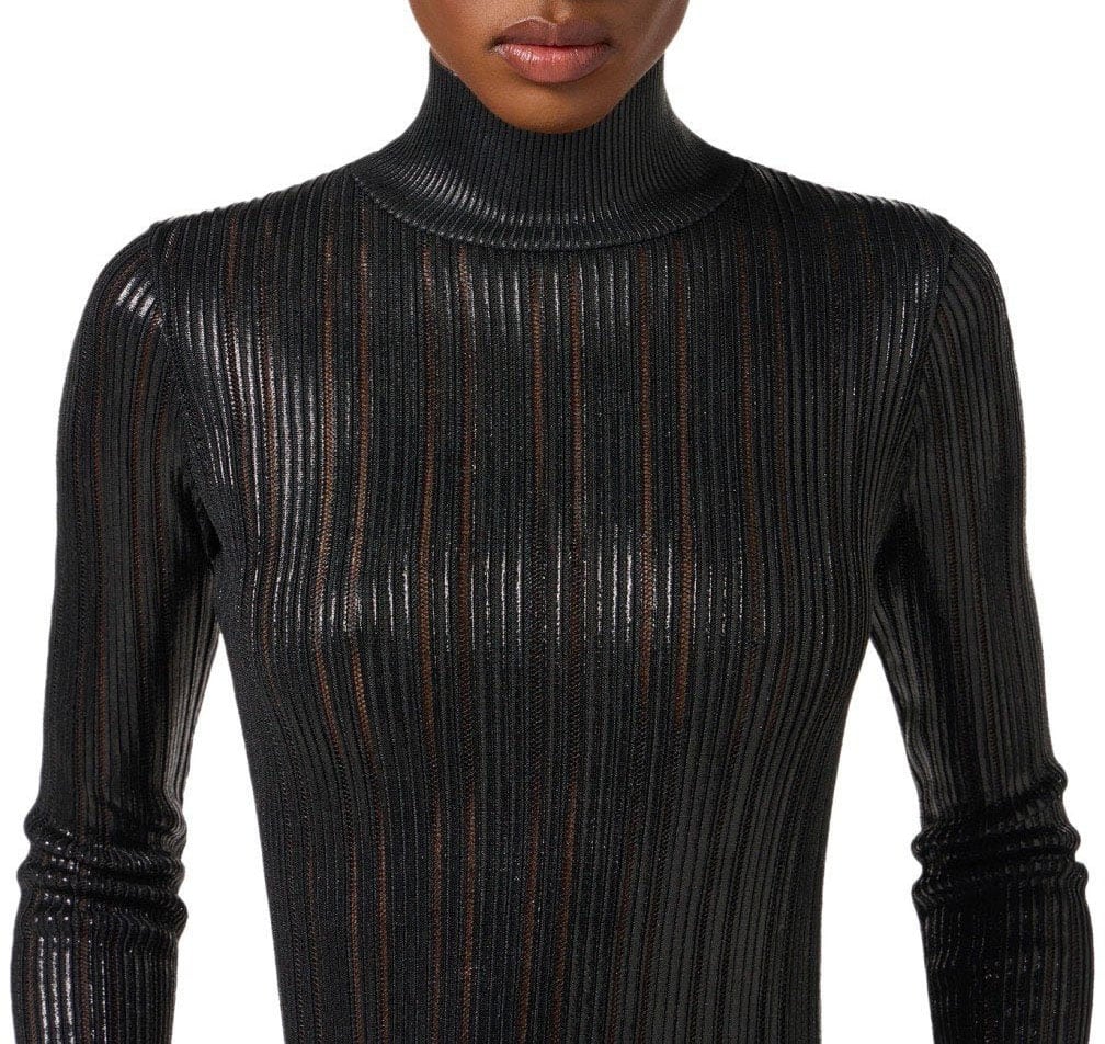 Elisabetta Franchi ELISABETTA FRANCHI TURTLENECK TOP Zwart