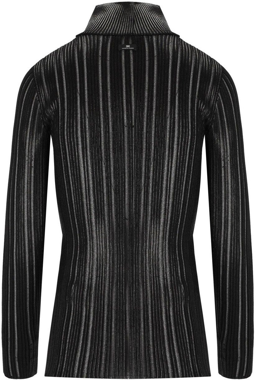 Elisabetta Franchi ELISABETTA FRANCHI TURTLENECK TOP Zwart