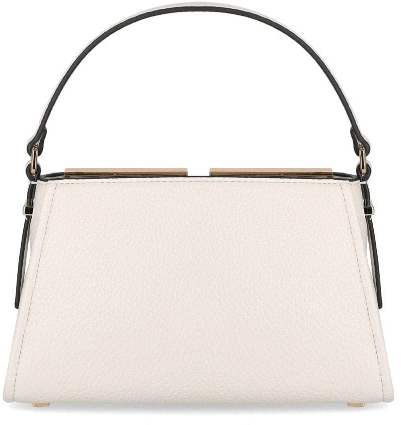 Elisabetta Franchi ELISABETTA FRANCHI MILK HANDBAG WITH MAXI LOGO Wit