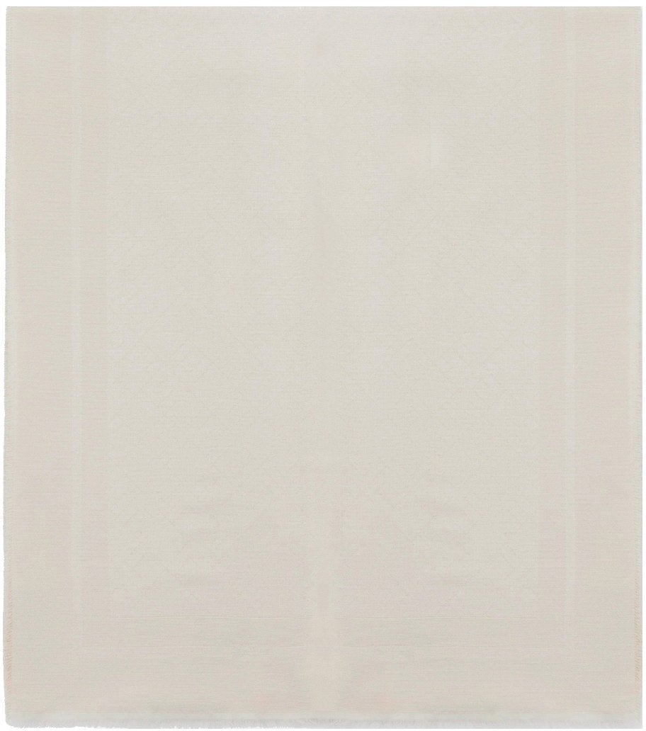 Elisabetta Franchi ELISABETTA FRANCHI MILK FOULARD SCARF Wit