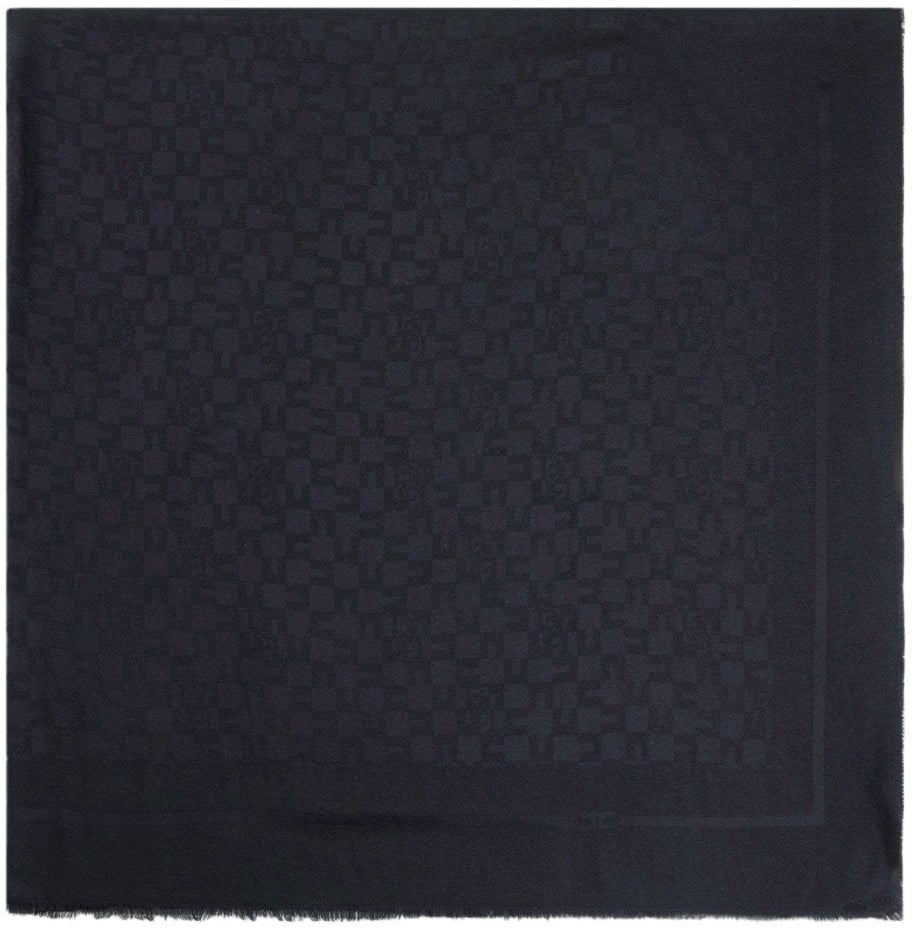 Elisabetta Franchi ELISABETTA FRANCHI MONOGRAM SCARF Zwart