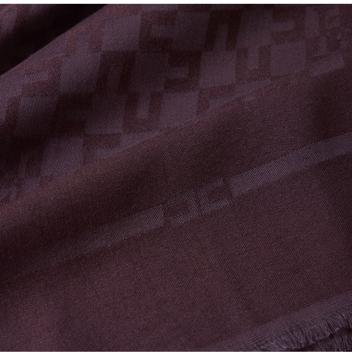 Elisabetta Franchi ELISABETTA FRANCHI MERLOT MONOGRAM SCARF Rood