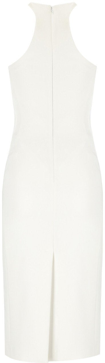 Elisabetta Franchi ELISABETTA FRANCHI IVORY MIDI DRESS Wit