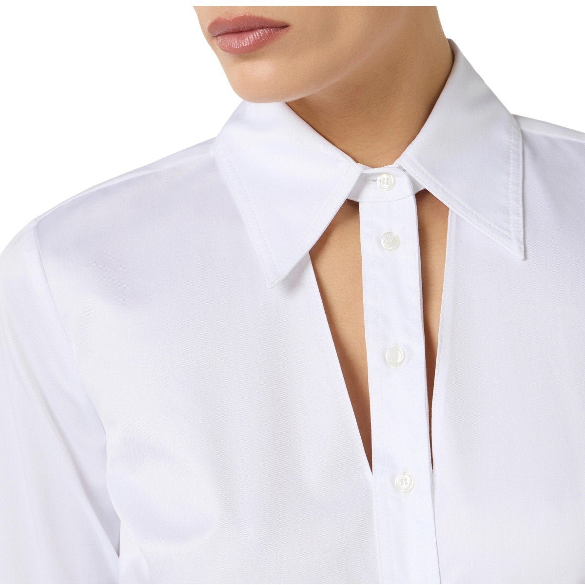 Elisabetta Franchi ELISABETTA FRANCHI CUT-OUT SHIRT Wit
