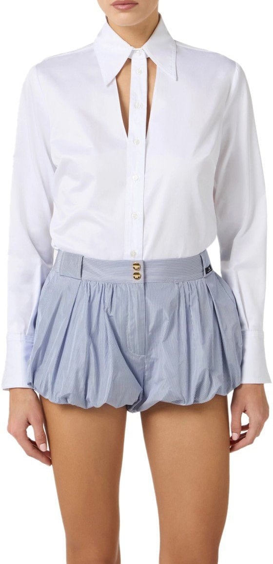 Elisabetta Franchi ELISABETTA FRANCHI CUT-OUT SHIRT Wit