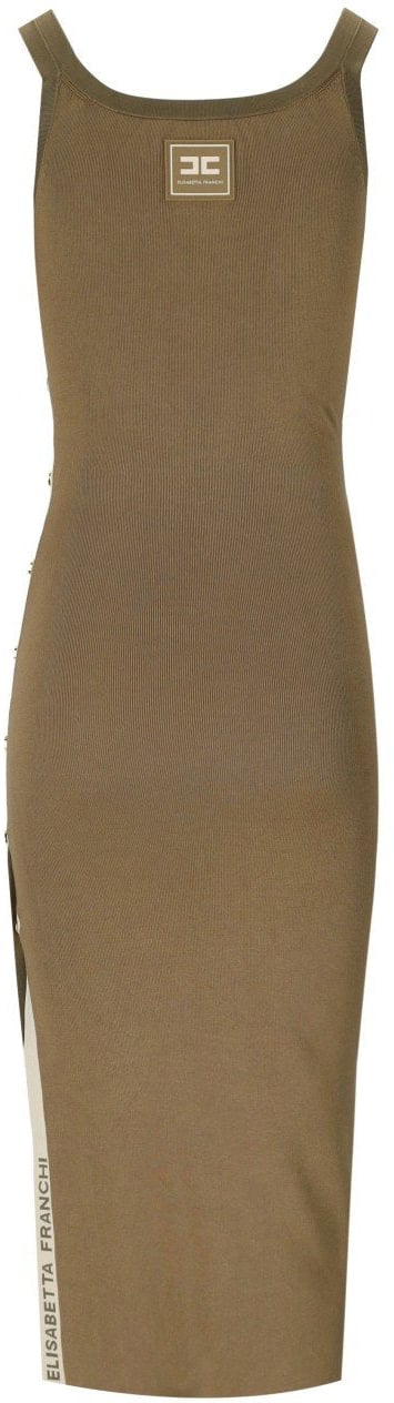 Elisabetta Franchi ELISABETTA FRANCHI KNITTED MIDI DRESS Beige