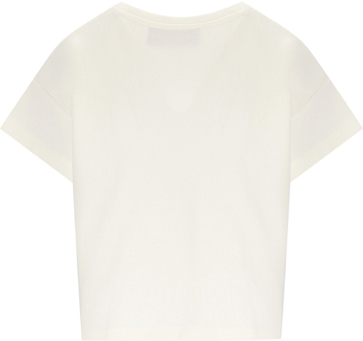 Elisabetta Franchi ELISABETTA FRANCHI CROPPED T-SHIRT WITH LETTERING Wit