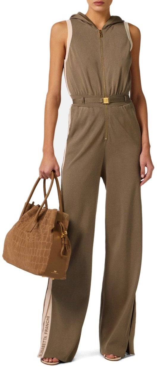 Elisabetta Franchi ELISABETTA FRANCHI KNITTED JUMPSUIT Beige