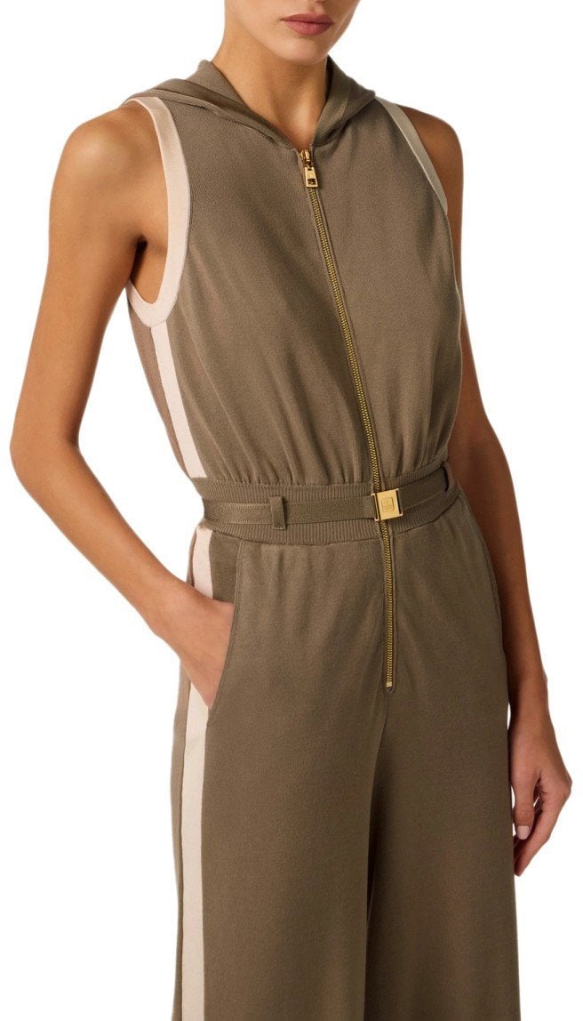 Elisabetta Franchi ELISABETTA FRANCHI KNITTED JUMPSUIT Beige
