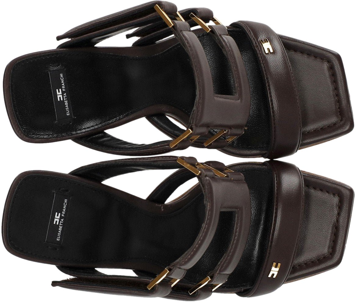 Elisabetta Franchi ELISABETTA FRANCHI HEELED MULE Bruin