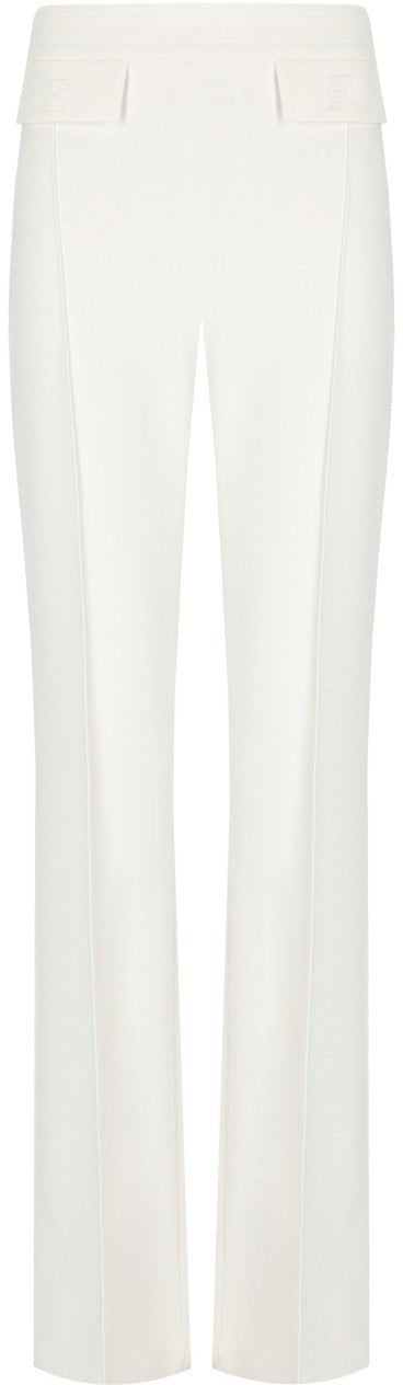 Elisabetta Franchi ELISABETTA FRANCHI IVORY PALAZZO PANTS Wit