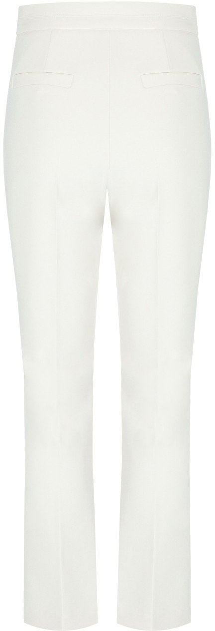 Elisabetta Franchi ELISABETTA FRANCHI IVORY FLARE PANTS Wit