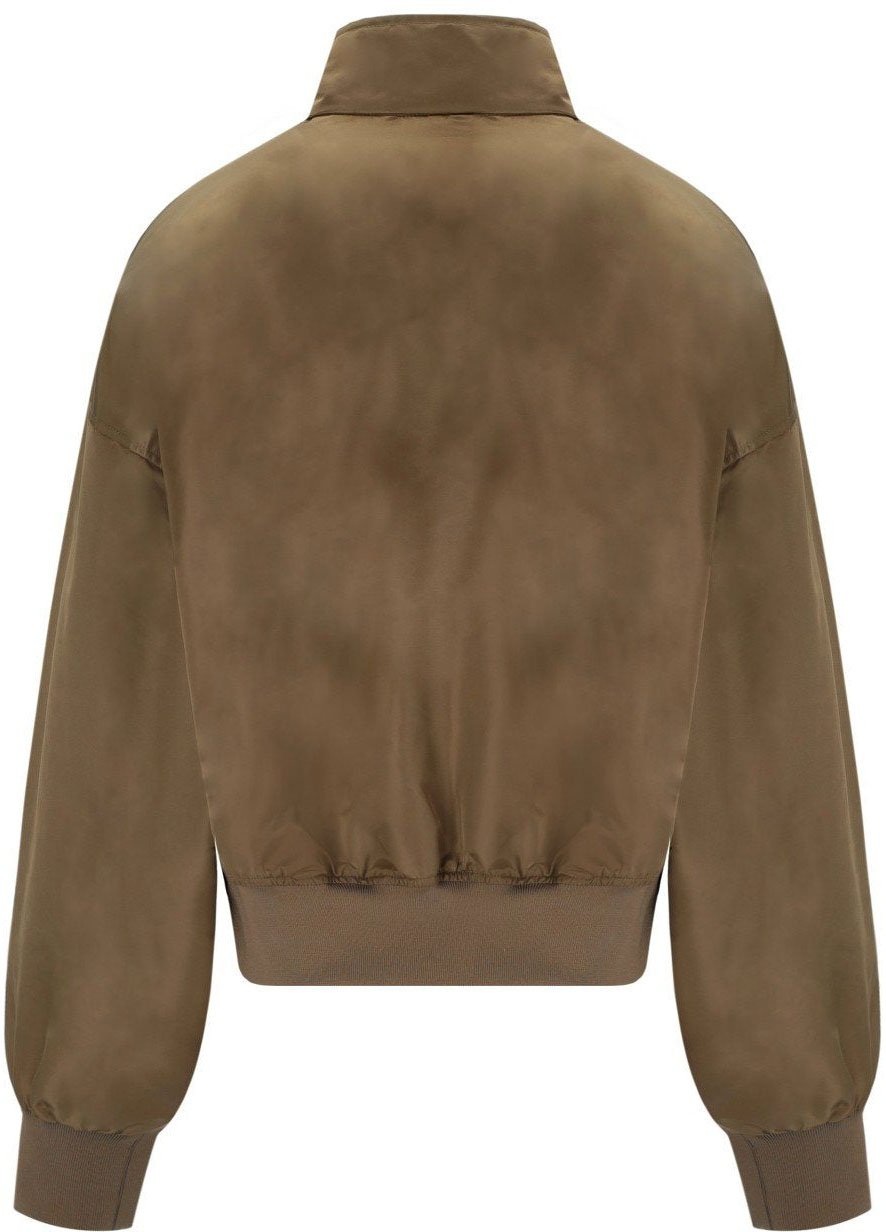 Elisabetta Franchi ELISABETTA FRANCHI BROWN BOMBER JACKET Beige