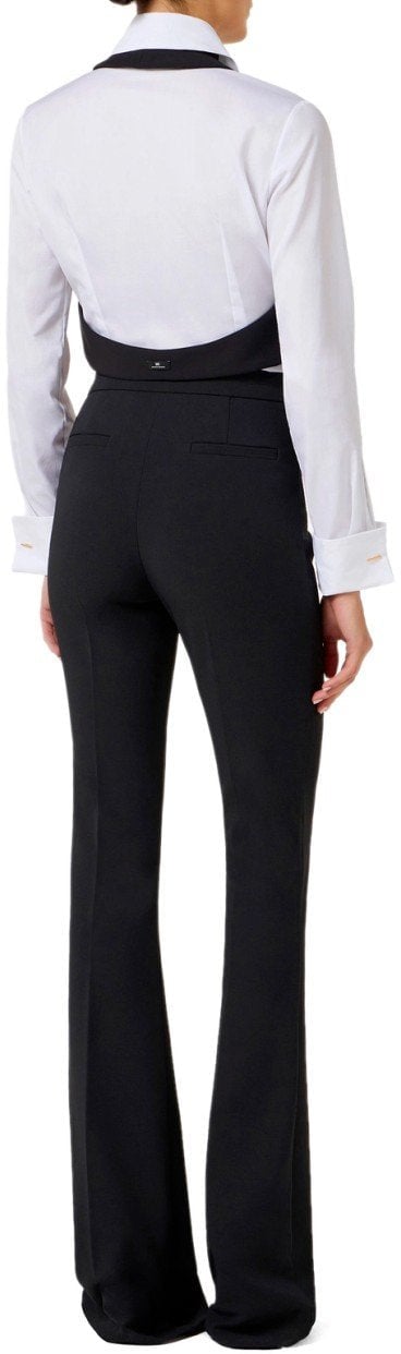 Elisabetta Franchi ELISABETTA FRANCHI SHIRT WITH VEST AND TIE Wit