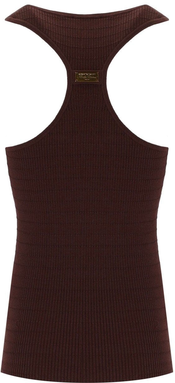 Elisabetta Franchi ELISABETTA FRANCHI KNITTED TOP Bruin
