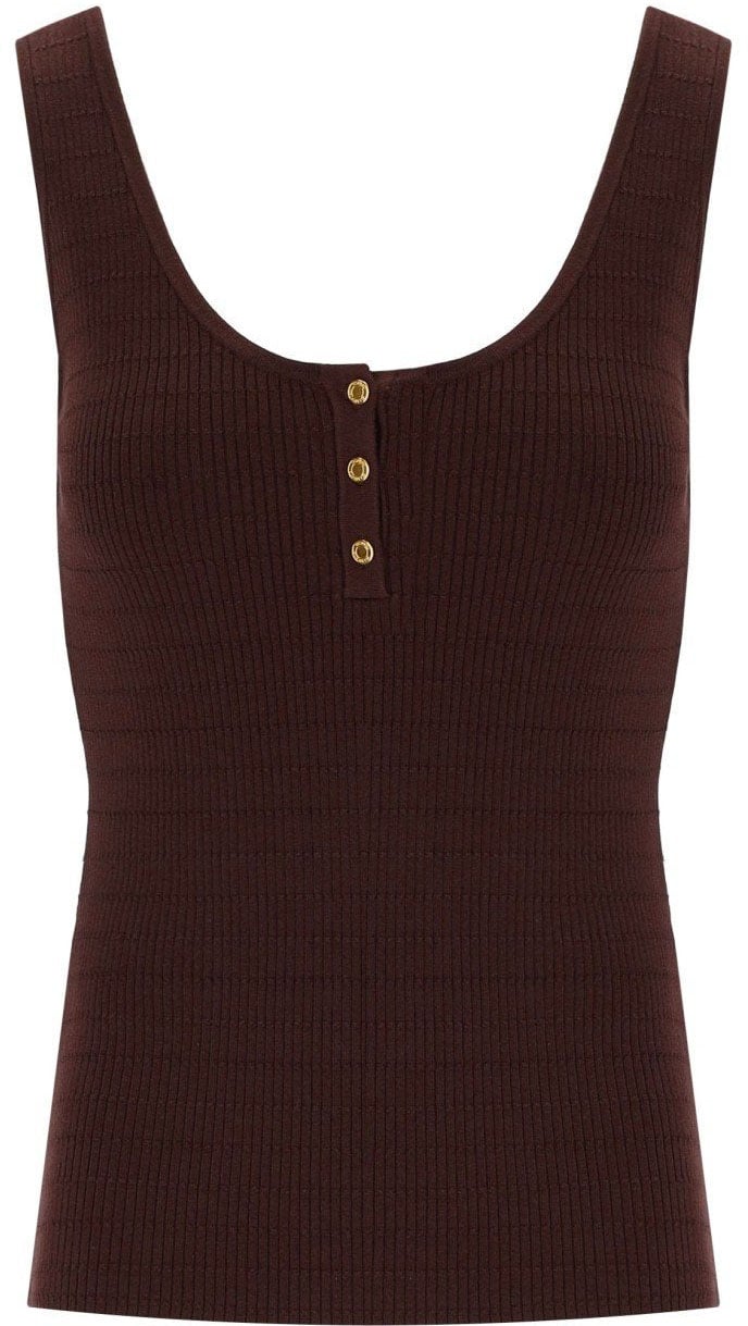 Elisabetta Franchi ELISABETTA FRANCHI KNITTED TOP Bruin
