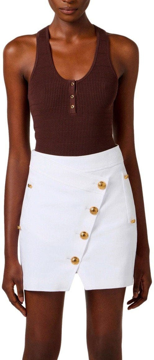 Elisabetta Franchi ELISABETTA FRANCHI KNITTED TOP Bruin