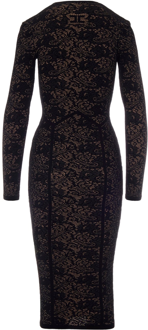 Elisabetta Franchi Dresses Nero/Pelle Zwart