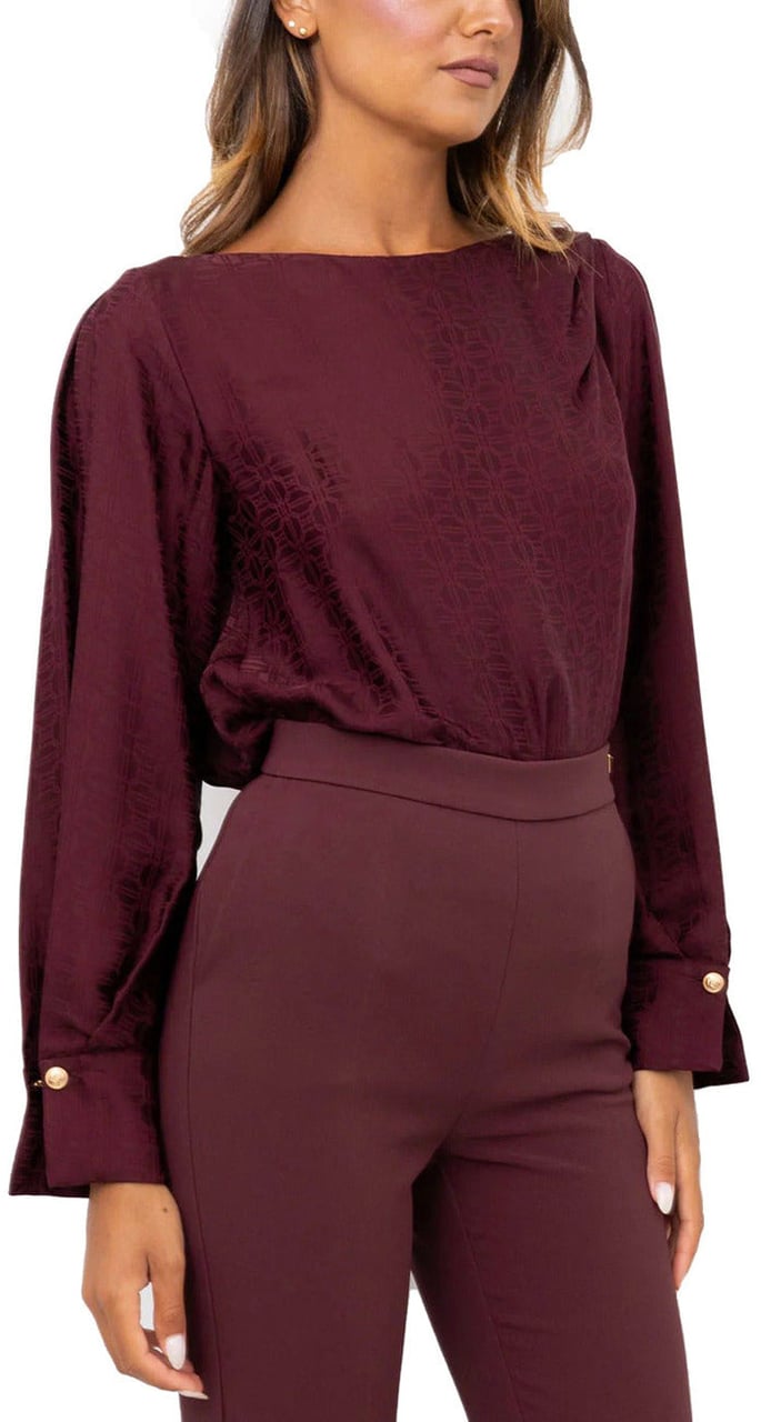 Elisabetta Franchi Women Blouse Maroon