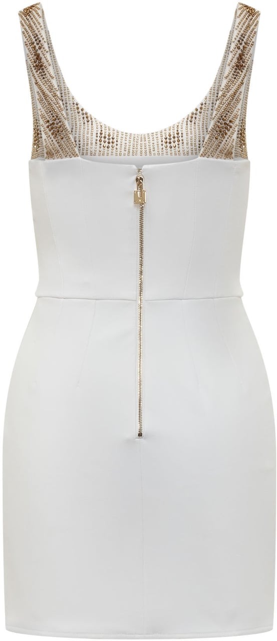 Elisabetta Franchi Abito con Strass Wit