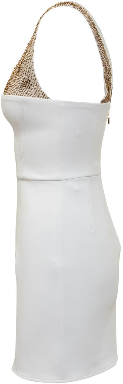 Elisabetta Franchi Abito con Strass Wit