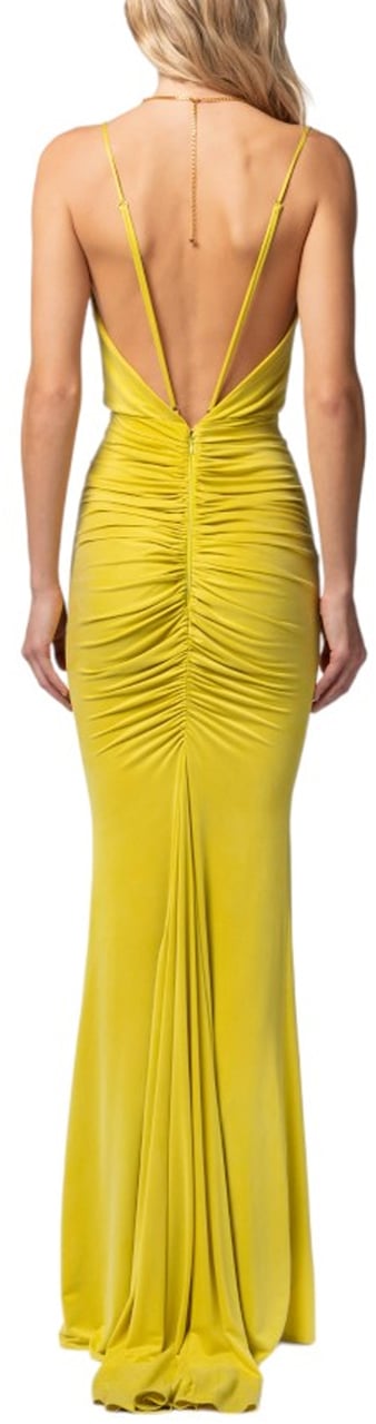 Elisabetta Franchi Dresses Yellow Geel