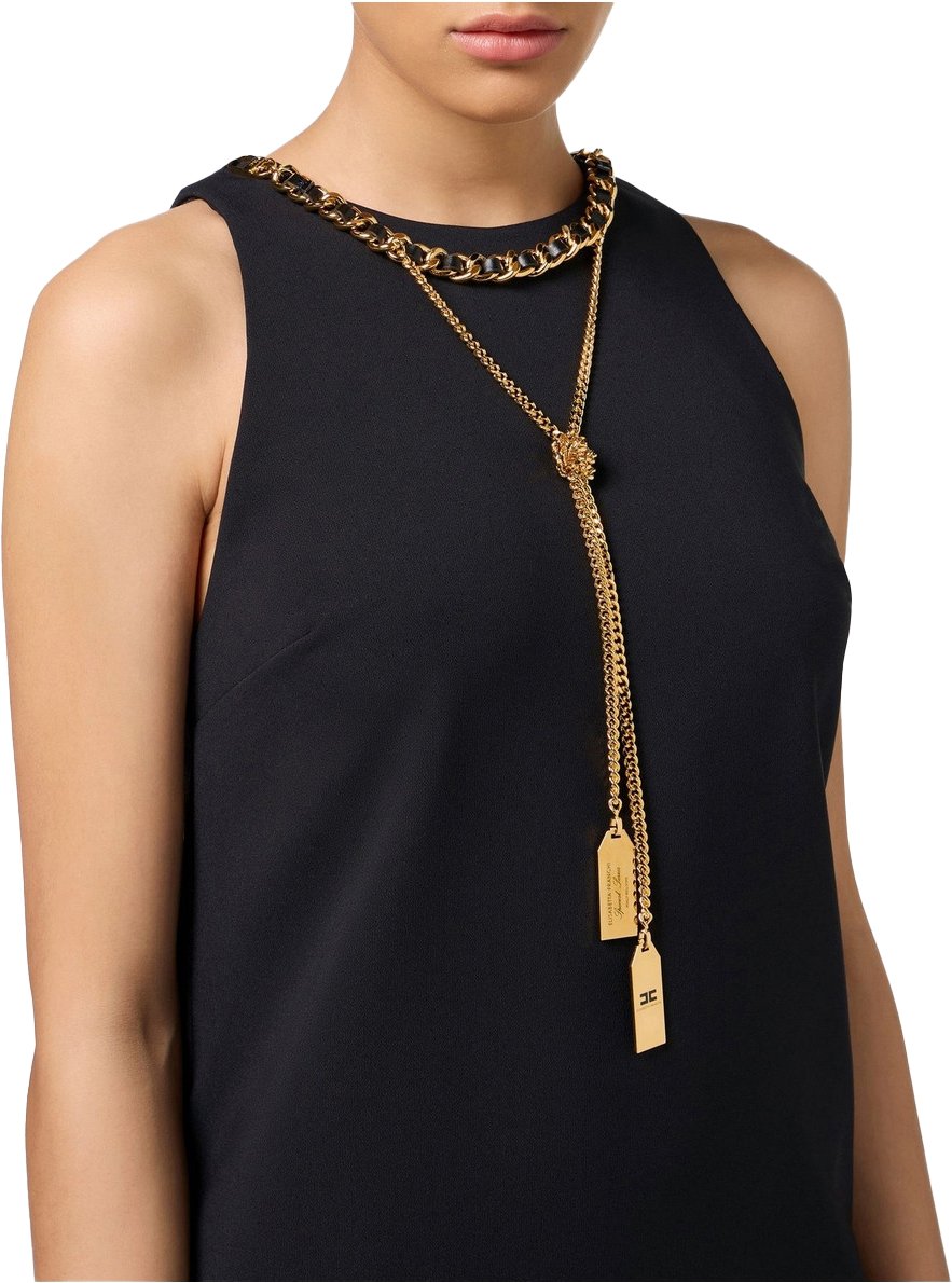 Elisabetta Franchi Dress Black Zwart
