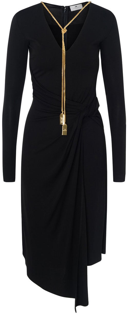 Elisabetta Franchi Dress Black Zwart
