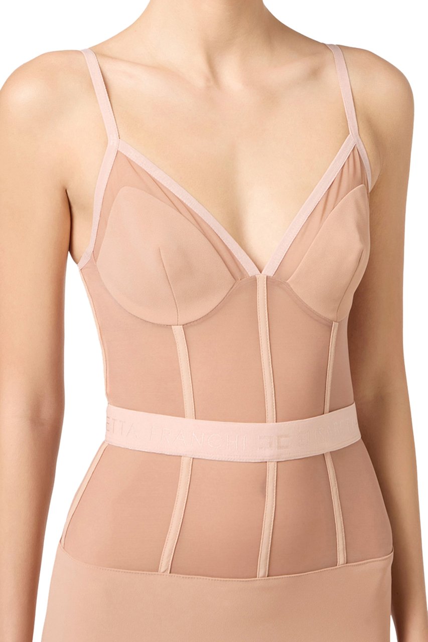 Elisabetta Franchi Dresses Nude Neutraal