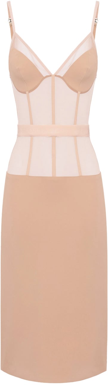 Elisabetta Franchi Dresses Nude Neutraal