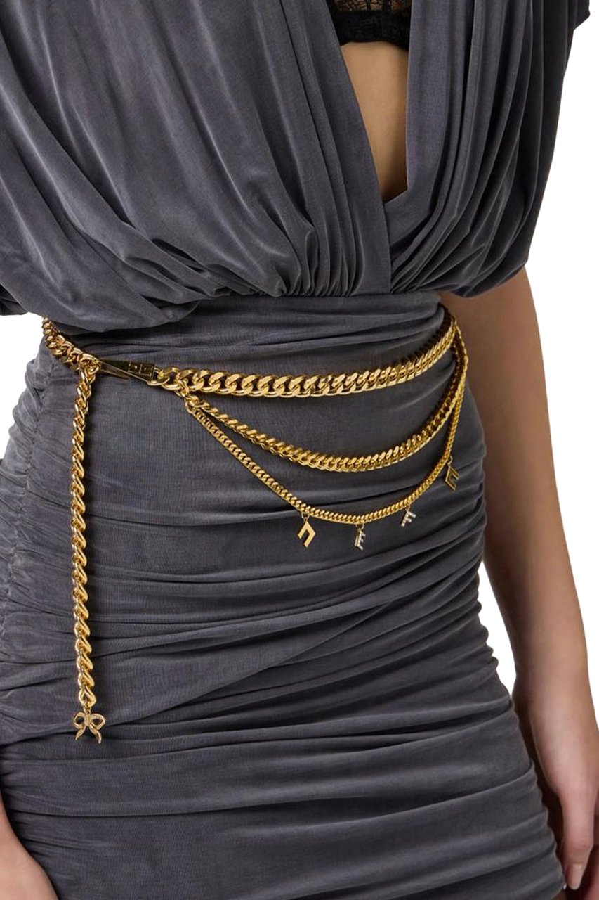 Elisabetta Franchi Dresses Gray Grijs
