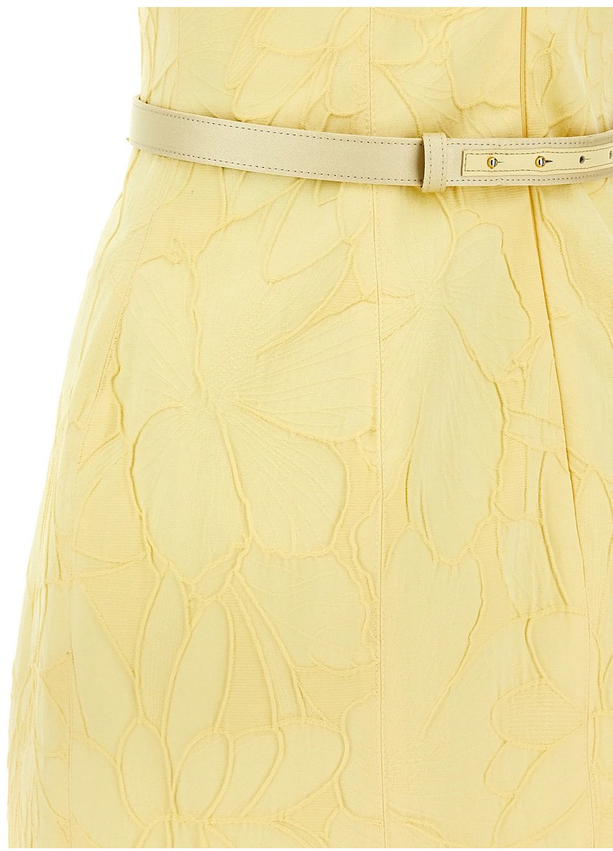 Elisabetta Franchi Dresses Yellow Geel