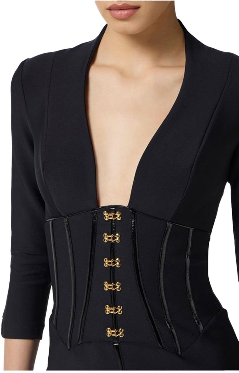 Elisabetta Franchi Dresses Black Zwart