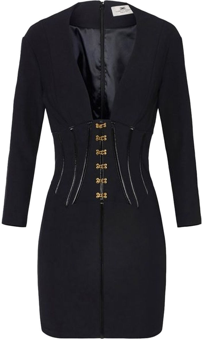 Elisabetta Franchi Dresses Black Zwart