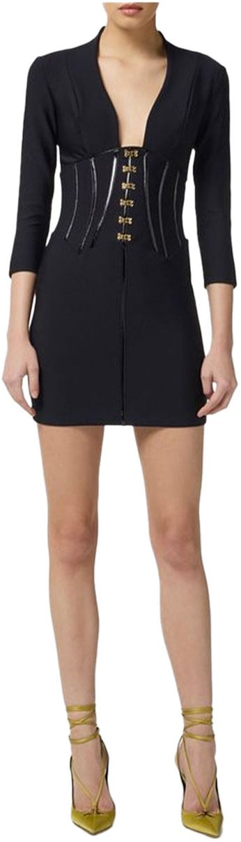 Elisabetta Franchi Dresses Black Zwart