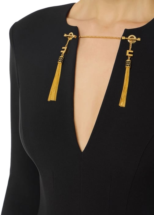 Elisabetta Franchi Dresses Black Zwart