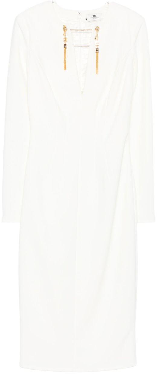 Elisabetta Franchi Dresses Ivory Wit