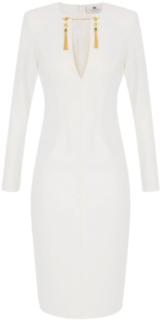 Elisabetta Franchi Dresses Ivory Wit