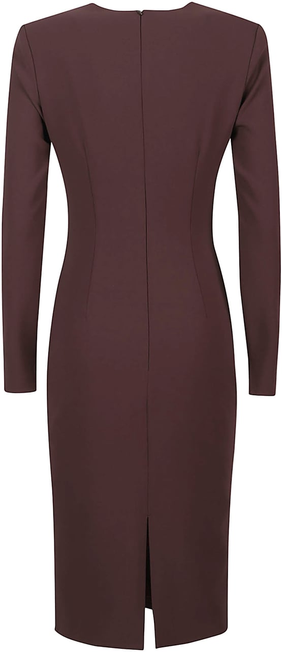 Elisabetta Franchi Midi Dress Red Rood