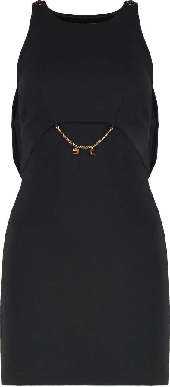 Elisabetta Franchi Crepe dress Zwart