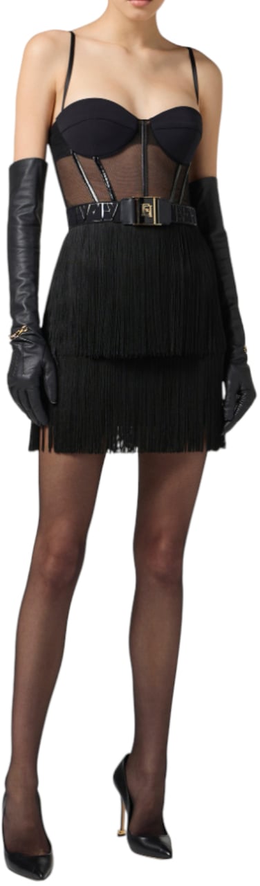 Elisabetta Franchi Dresses Black Zwart