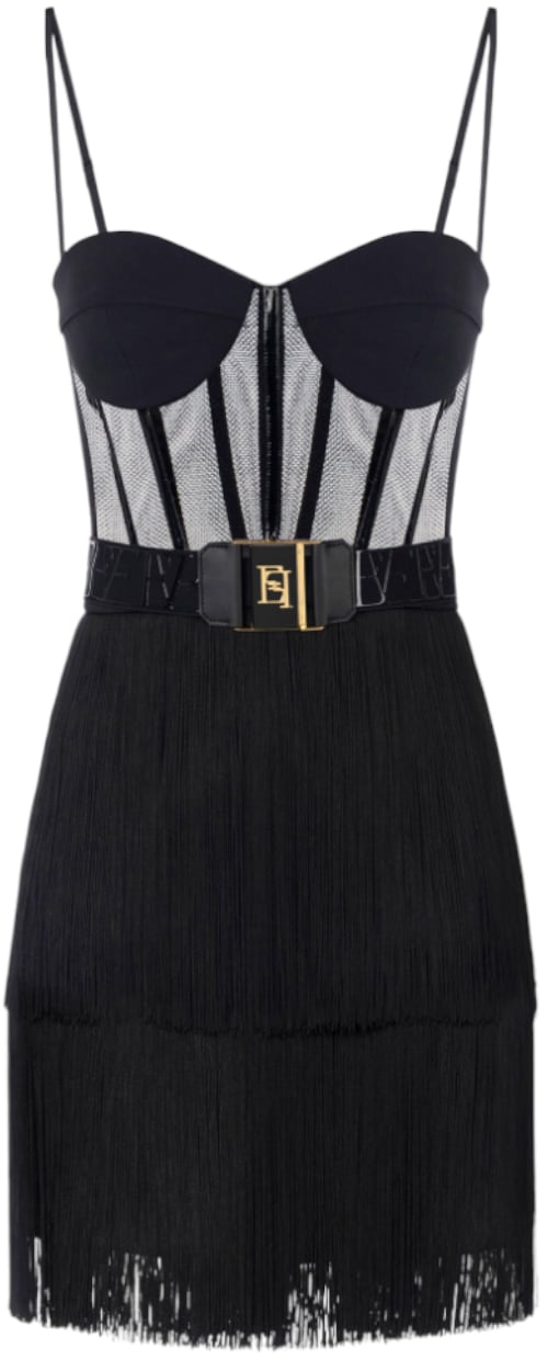 Elisabetta Franchi Dresses Black Zwart