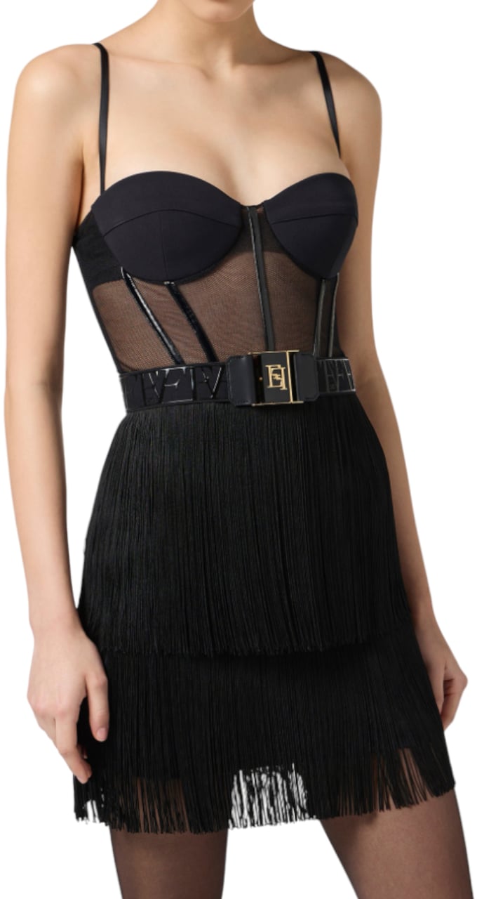 Elisabetta Franchi Dresses Black Zwart