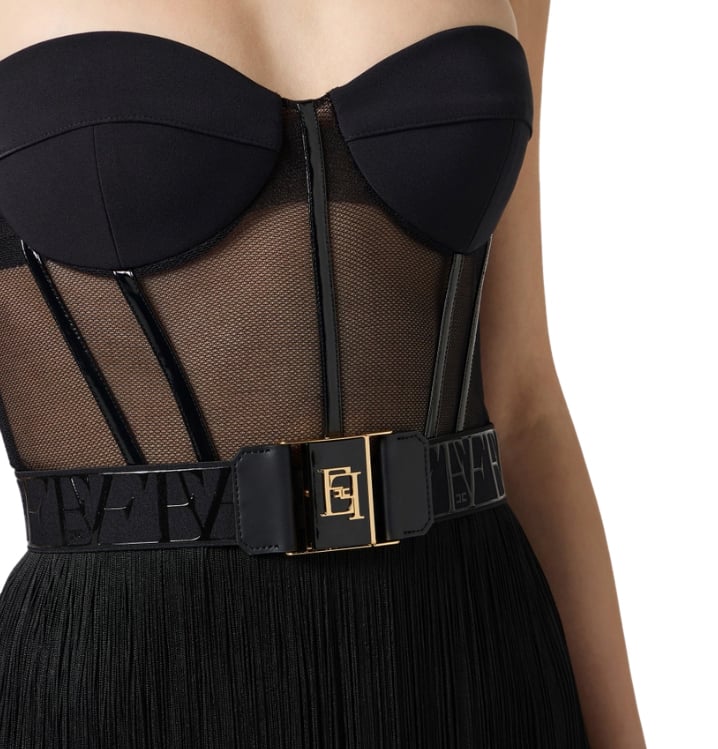 Elisabetta Franchi Dresses Black Zwart