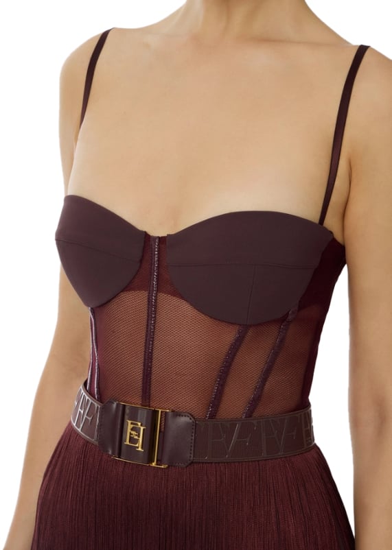 Elisabetta Franchi Dresses Merlot Rood