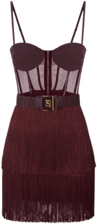 Elisabetta Franchi Dresses Merlot Rood