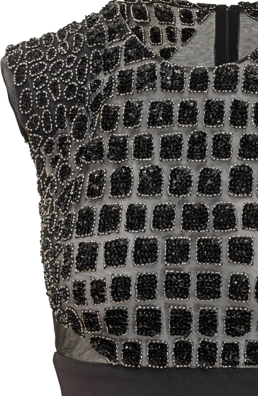 Elisabetta Franchi Abito midi Elisabetta Franchi nero Zwart