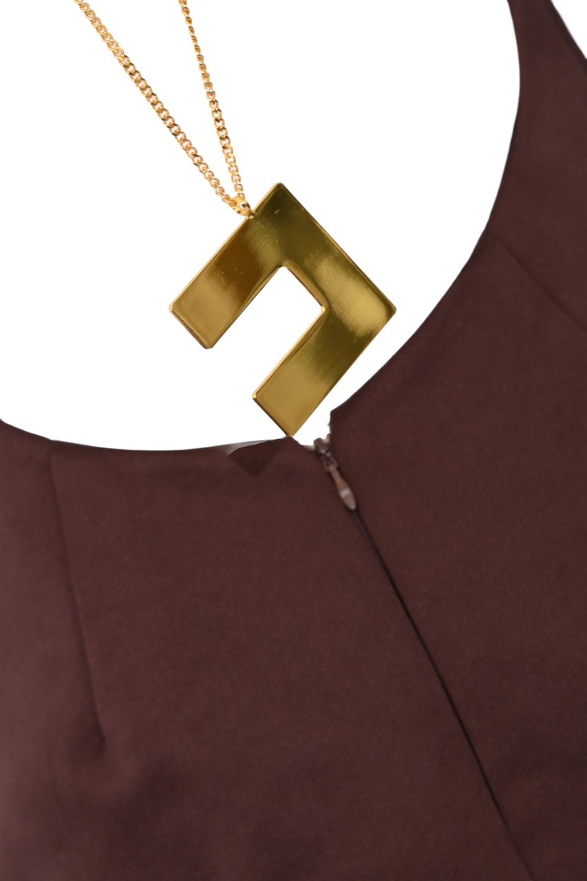 Elisabetta Franchi Dresses Brown Bruin