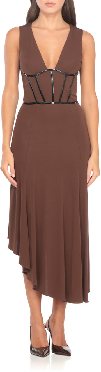 Elisabetta Franchi Dresses Brown Bruin